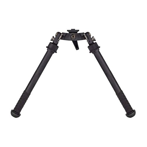 Los bipodes ATLAS GEN2 CANT AND LOC (CAL) son ligeros, resistentes, sin clamp y perfectos para tiradores que buscan estabilidad sin la función de panning.