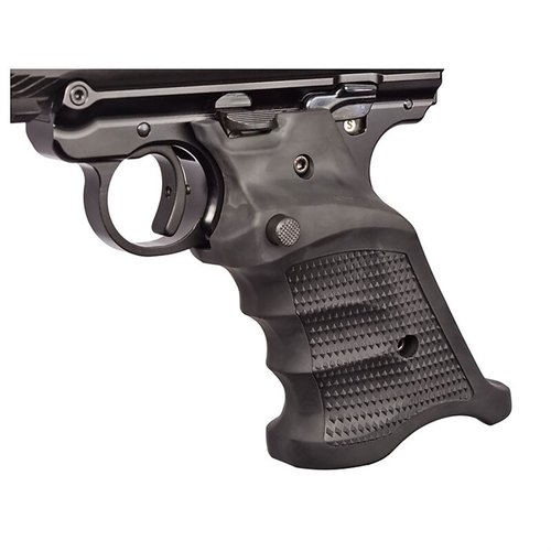 Los grips Volthane para el Ruger MK IV ofrecen un diseño ergonómico, material resistente a la humedad y un mejor control gracias a su checkering antideslizante.