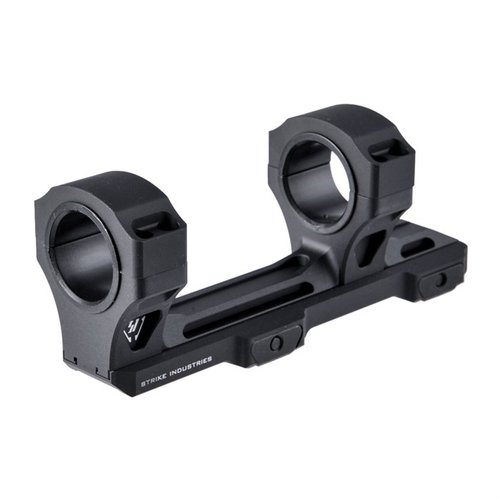 El Adjustable Scope Mount de Strike Industries ofrece 4 posiciones de ajuste para el relieve ocular, fabricado en aluminio 7250 ligero y resistente.