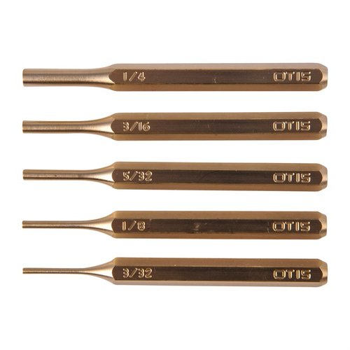 El set de punzones de latón PRO+ de 5 piezas es ideal para armar/desarmar armas, instalar/quitar pasadores y alinear partes, todo con calidad estadounidense.