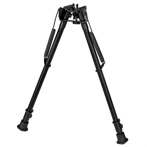 El bipode 1A2-H de HARRIS se extiende de 13.5" a 23", es ultraligero (15 oz), tiene una base sólida y se adapta al Sling Swivel Stud, ideal para posición de tiro.