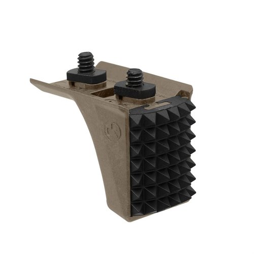El Barricade Stop de Magpul es un robusto hand stop que te permite estabilizar tu arma en barricadas, con construcción híbrida y cara de acero reemplazable.