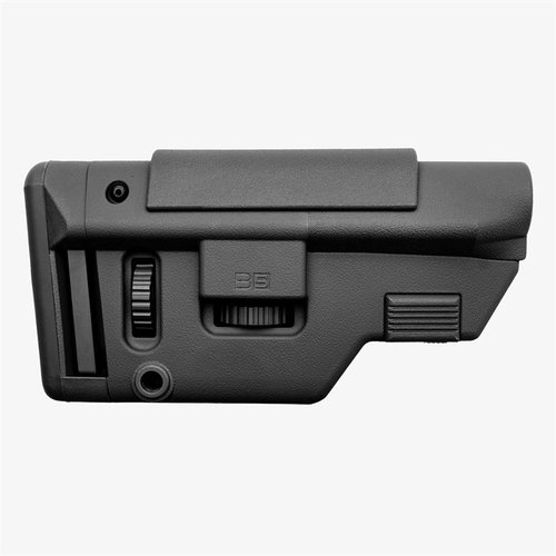 La culata ajustable B5 Systems CPS Long ofrece comodidad con su apoyo para mejilla y almohadilla, además de ser compatible con extensiones Mil-Spec y M-LOK®.