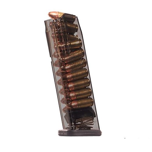 Consigue el cargador SMITH & WESSON M&P 9mm con capacidad de 17, 21 y 30 disparos, resistente a impactos y fácil de desarmar, ¡ideal para tus necesidades!