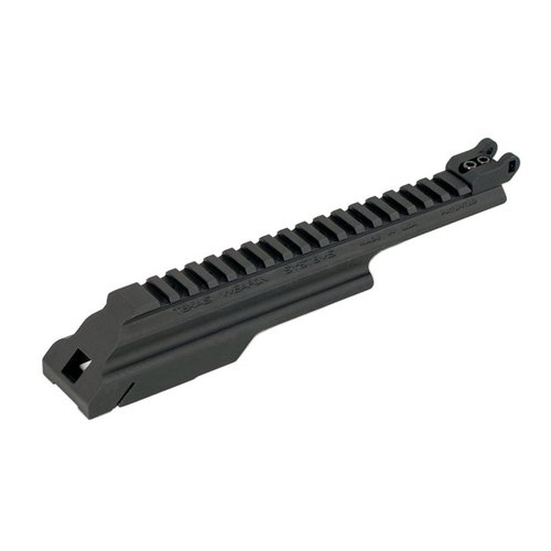 El KRINKOV GEN-3 Dog Leg Rail ofrece una montura sólida, equilibrio óptimo y protección para tus ópticas, mejorando la precisión en cada disparo.