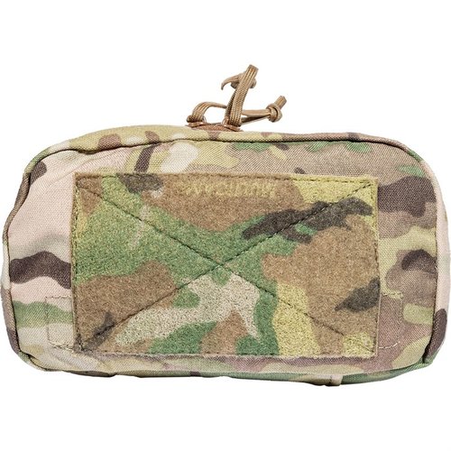 El pouch horizontal E&E de Grey Ghost Gear es ideal para llevar tu equipo organizado, con bolsillos, ventanas claras y loops para chem lights. ¡Perfecto para la aventura!