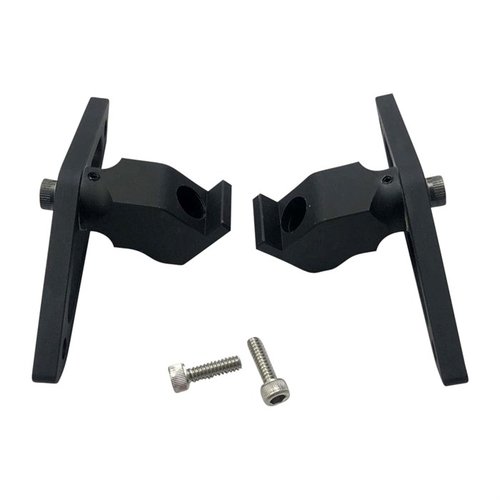 Las P-Ski Bipod Feet de ACCU-TAC son el accesorio ideal para bipodes de amplia base, ofreciendo inclinación y resistencia al retroceso, todo en negro anodizado.