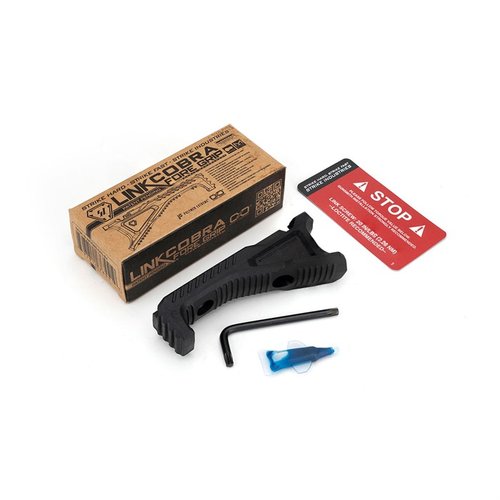 El LINK Cobra Fore Grip ofrece un agarre ergonómico, sistema de gestión de cables y es compatible con M-LOK y KeyMod, ideal para cualquier tirador.