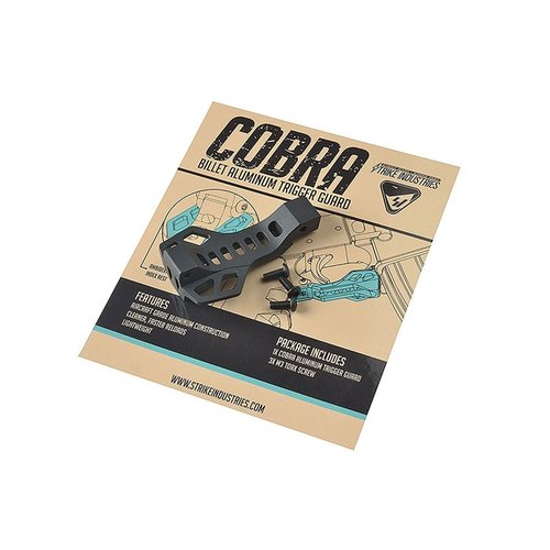 El Cobra Billet Aluminum Trigger Guard de Strike Industries ofrece un diseño ligero, asistencia en la recarga del magazine y un índice seguro para el dedo.