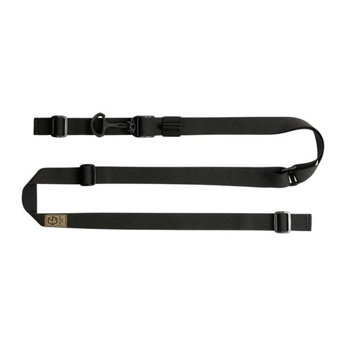 La ESD Sling es ultra ligera, ajustable y personalizable para cualquier arma, con un diseño que facilita su almacenamiento y uso en movimiento.