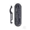 El MultiTasker M:4 Tool es un multi-herramienta compacta para AR-15/M4, con destornillador, raspador de carbono y herramienta de ajuste, todo en un diseño discreto.