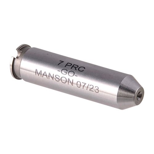 Los medidores de headspace Manson Precision garantizan precisión y durabilidad, permitiendo verificar el headspace de cartuchos rimless para una mayor seguridad.