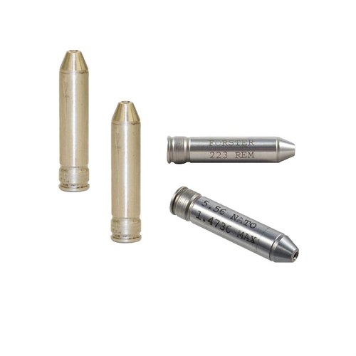 ¡Descubre el set de gauges de headspace Essential AR-15! Incluye .223 Go, No Go, Field II y 5.56 Go, perfectos para tus cartuchos .223 y 5.56mm.