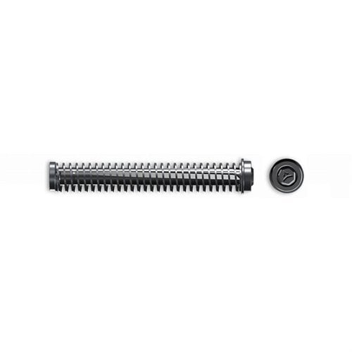 Descubre el COMPRESSOR Quick-Tune Guide Rod para Glock 19: diseño sin tornillos, menos fricción, y acabado Nitride resistente a la corrosión.