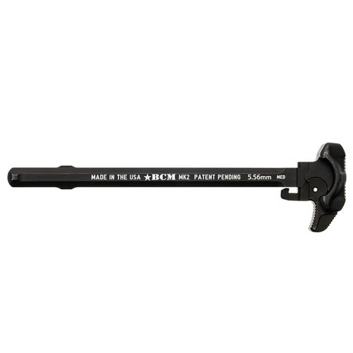 El BCM Mk 2 Charging Handle ofrece un diseño ambidiestro, canales de escape para gas y una superficie de agarre optimizada, todo fabricado en aluminio 7075 T6.
