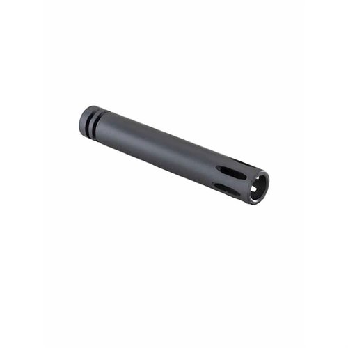 Mejora tu precisión con el Flash Hider LUTH-AR de 5.5" para 223 Remington/5.56x45 NATO, fabricado en acero 4150 y acabado en fosfato de manganeso.
