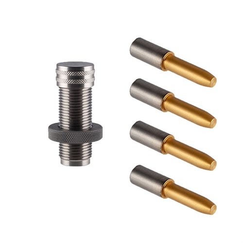 El Kit de Mandriles TiN de Sinclair ofrece mandriles de alta precisión, resistencia al desgaste y lubricidad, perfectos para ajustar la tensión del cuello y la concentricidad.