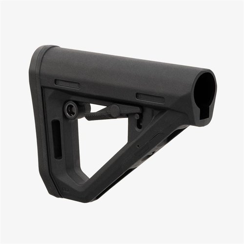 El DT Carbine Stock de MAGPUL ofrece ajuste fácil, mayor durabilidad y un diseño ergonómico, ideal para plataformas AR15/M16/M4 con tubo Mil-Spec.