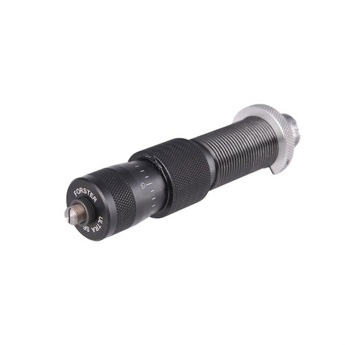 Los dies Forster XL Ultra ofrecen ajuste micrométrico para una precisión extrema en la profundidad de asientos de balas, ideales para la prensa XL Coax.