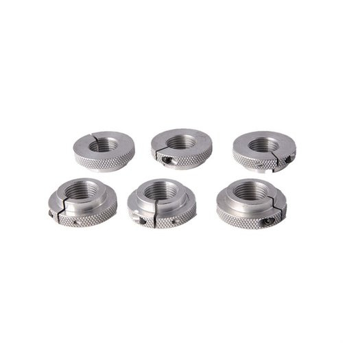 Los anillos de bloqueo Adapter Lock Rings son perfectos para tu prensa Forster Co-Ax XL, con roscas de 1-1/4" a 7/8". Disponibles en pack de 6.