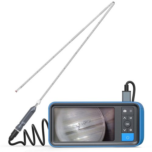 Descubre el NTG200H, un borescope con pantalla IPS de 4.5" que ofrece enfoque manual, diseño plegable y compatibilidad con múltiples dispositivos.