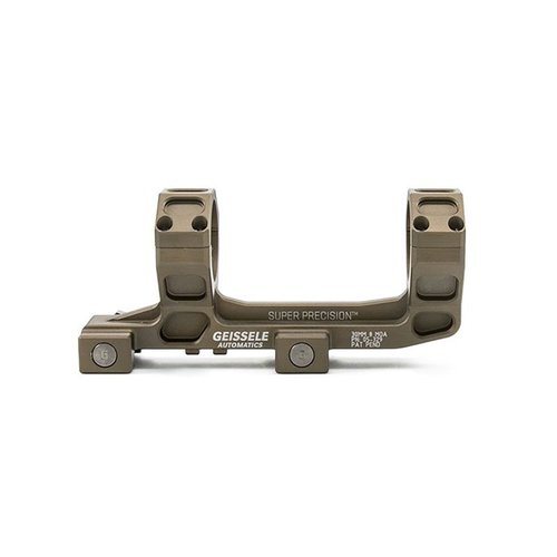 El montaje Geissele SOPMOD-Certificado para Vortex 1-6 ofrece una base robusta, acabado anodizado negro y se adapta a tubos principales de 30mm, garantizando precisión.