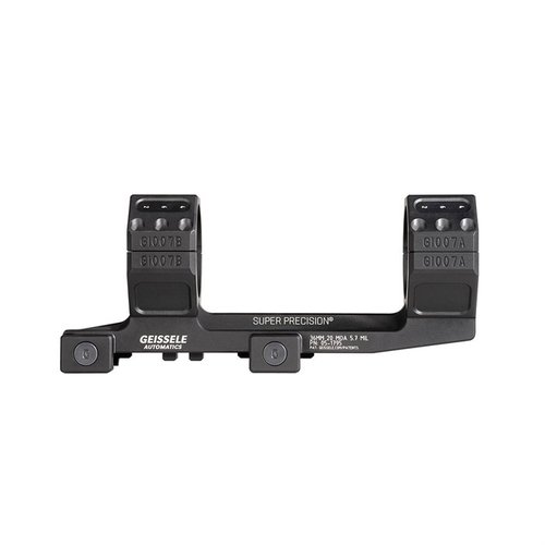 El montaje Super Precision® Zero Compromise ofrece una sujeción extrema, 20 MOA de inclinación, y es fácil de instalar, ideal para tiradores de precisión.