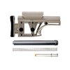 El MBA-1 Buttstock es ligero y ajustable, incluye todo para tu sistema A2 en .308/7.62, con múltiples puntos de sujeción y diseño modular.