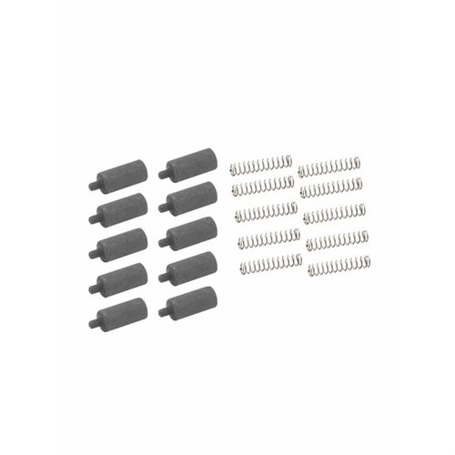 Si trabajas con varios AR, este pack de 10 buffer retainers es perfecto para ti. Cumple con Mil-Spec y tiene un acabado de fosfato de manganeso.