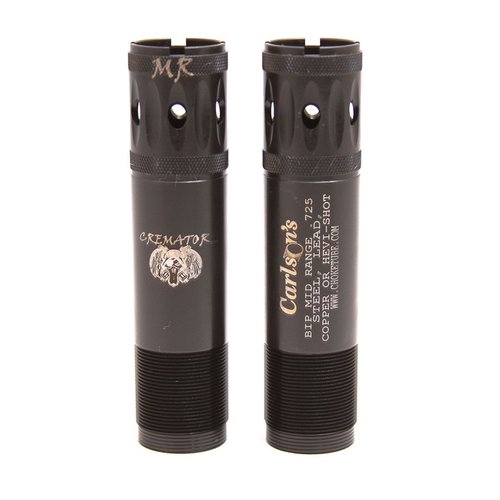 Los tubos de choque Cremator® de Carlson ofrecen tecnología Triple Shot (TST) para patrones más densos y menos deformación de perdigones, ideales para caza de agua.