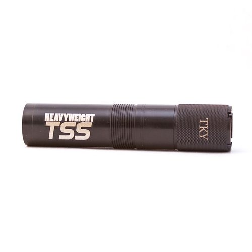 Los tubos de choke TSS de Carlson's optimizan la carga Heavyweight TSS para una mayor densidad y precisión, ideales para cazar pavos a larga distancia.