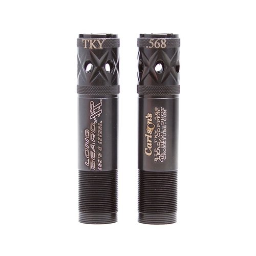 ¡Consigue patrones más ajustados y mayor alcance con el choke Carlson's Long Beard para cargas de pavo Winchester! Perfecto para cazar a larga distancia.