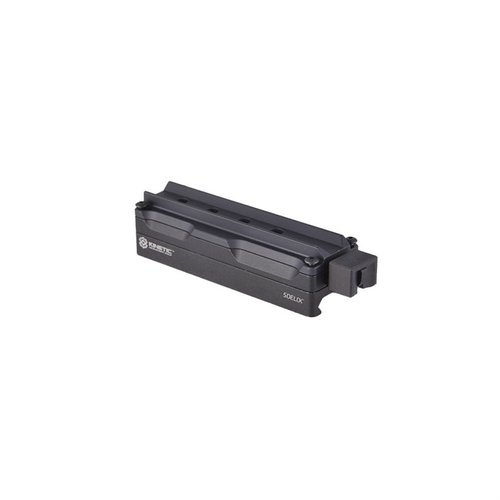 El montura Sidelok para ACOG ofrece un sistema QD innovador, sin herramientas, manteniendo el cero y con dos posiciones de montaje para mayor comodidad.