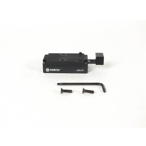 El montaje Sidelok para Trijicon RMR permite un montaje rápido sin herramientas, mantiene el cero y evita movimientos accidentales, todo en un diseño bajo.