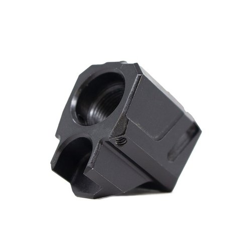 Mejora tu precisión con el compensador EXOS-524 de Faxon Firearms, diseñado para M&P Shield, que reduce el retroceso y la elevación del cañón.