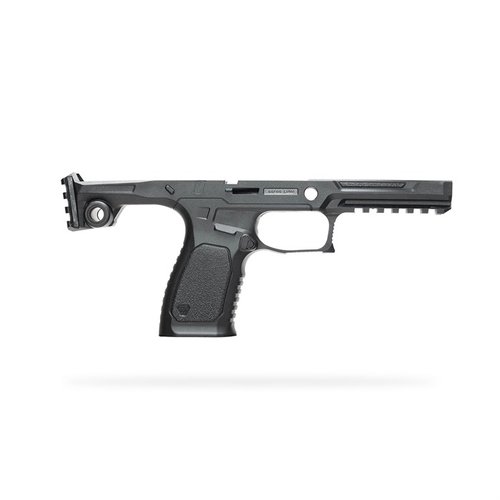El BRAVO Chassis para SIG Sauer P320 ofrece ergonomía mejorada, magwell integrado, y compatibilidad con accesorios, todo en un diseño ligero y modular.