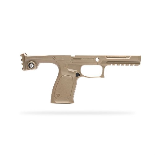 Descubre el BRAVO CHASSIS para SIG Sauer P320: ligero, ergonómico, con magwell integrado y riel Picatinny, ideal para personalizar tu arma y mejorar tu tiro.