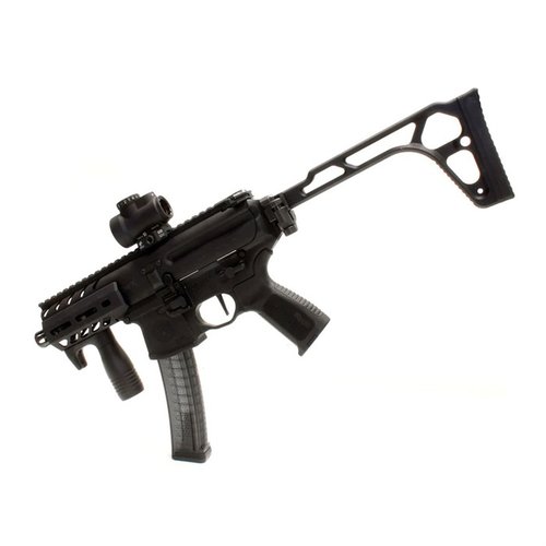 El MODULAR VERTICAL FOREGRIP de A3 INDUSTRIES ofrece un agarre modular, un hand stop integrado y es compatible con pistolas y rifles de cañón corto.