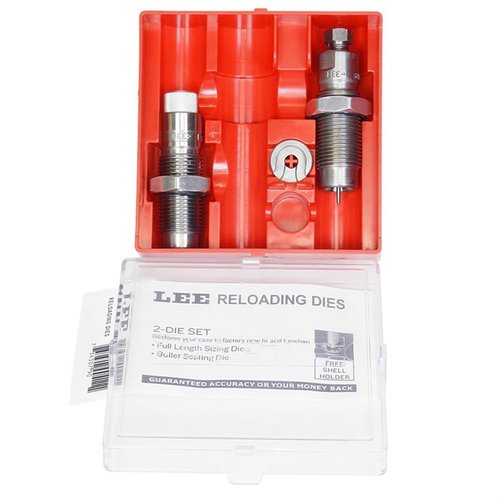 El set de 2 dies PACESETTER de Lee Precision incluye un Full Length Sizing Die y un Bullet Seating Die, ideal para cargar con precisión. ¡Mejora tu experiencia de recarga!
