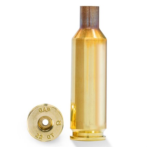 La 22 GT RIFLE BRASS de Alpha Munitions ofrece alta velocidad, trayectorias planas y menos retroceso, con tecnología optimizada para mayor durabilidad.