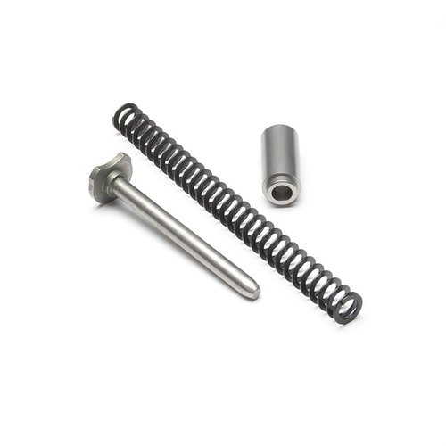 Mejora tu pistola con el sistema Flat Wire Recoil de Ed Brown: incluye guía de acero inoxidable y resorte plano de larga duración para mejor rendimiento.