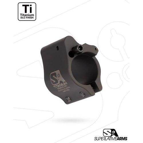 El gas block ajustable Superlative Arms permite un flujo de gas limpio y fresco, reduce el retroceso y evita la acumulación de carbono, ¡ideal para SBR y supresores!