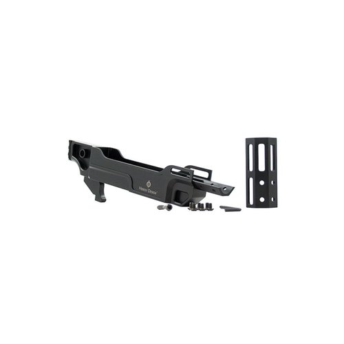 Mejora tu arma con el chasis Vendetta™: ligero, duradero, con riel M-LOK® para accesorios y compatible con empuñaduras AR. ¡Personalízalo a tu gusto!
