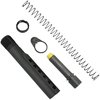 El kit K-SPEC AR-15 PCC incluye un buffer de acero, muelle flatwire y tubo de buffer, mejorando el control del retroceso y reduciendo el salto del cerrojo.