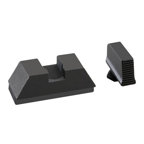 Los miras AMERIGLO® 2L son compatibles con todas las Glock y ofrecen una visión co-testigo elevada, perfectas como miras de respaldo confiables.