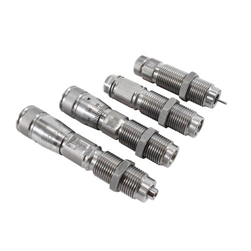 Los dies Lyman Pro ofrecen acero inoxidable, sistema de decapado, M die para tensión perfecta y ajuste micrométrico para una recarga precisa y duradera.