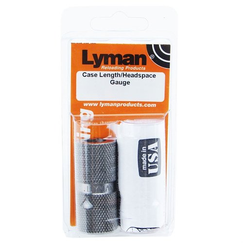 Los calibres Lyman Pro Headspace son de acero inoxidable, ofrecen un agarre antideslizante y miden la longitud máxima de cartucho y el headspace con precisión.