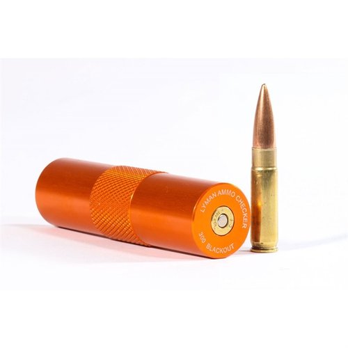 El Lyman Pro Ammo Checker está fabricado en acero inoxidable resistente a la corrosión, asegurando que tus cartuchos de 300 AAC Blackout se ajusten perfectamente.