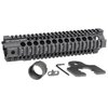 MIDWEST INDUSTRIES, INC. AR-15 COMBAT T-SERIES 1-PC FREE FLOAT HANDGUARD 10" BLACK