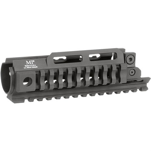 Mejora tu HK MP5 con el MP5-TRI-RAIL, ligero y fácil de instalar, con rieles Picatinny y M-LOK para accesorios, hecho en EE.UU. y con garantía de por vida.